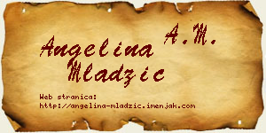 Angelina Mladžić vizit kartica
